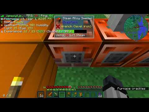 rare footage of me incinerating myself with a steam alloy smelter in gregtech