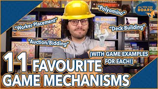 11 of my Favourite Board Game Mechanisms (+ some Favourite Games for Each!)