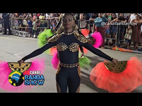 Corpo coreográfico da Banda Marcial FAMUITA na Final da Copa Sul Baiana de Bandas e Fanfarras 2025