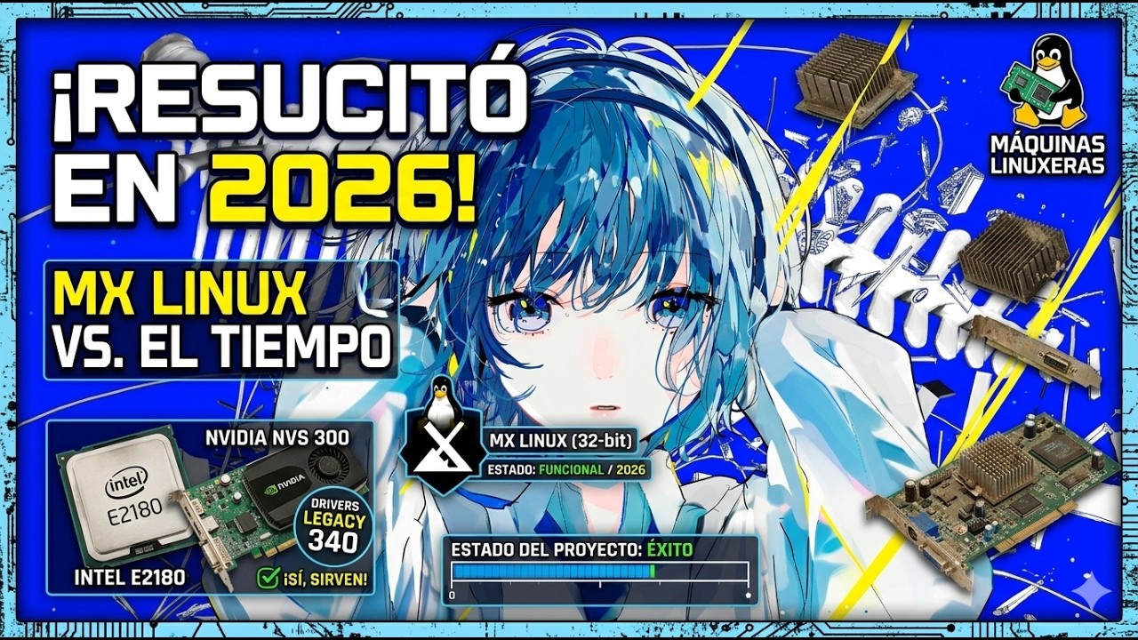 ¡Logrado! Nvidia 340 en 2026: Probando MX Linux en un HP dx2400 (Pentium E2180 + NVS 300)