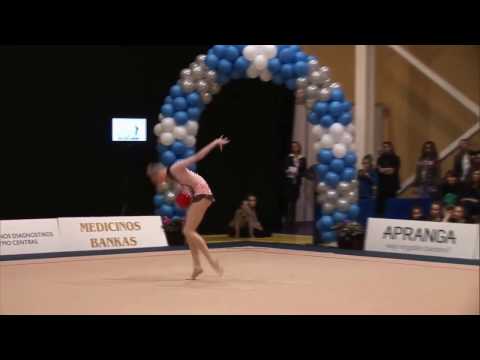 Anastasia Mulmina ball Amazing Flexible start! Dalia Kutkaite CUP 2015 (HD)