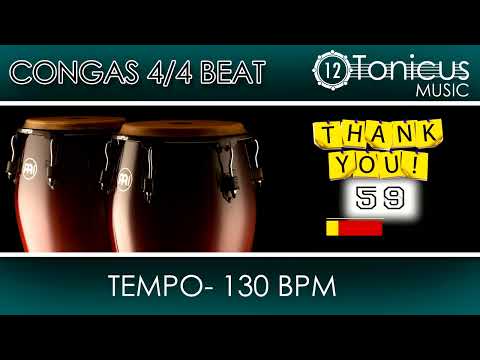 CONGAS 4/4 BEAT 130 BPM | 12 TONICUS MUSIC
