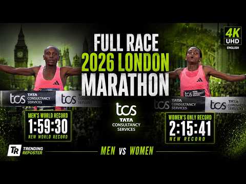 (English Version) Full Race | 2026 London Marathon World Record (Sub 2) #sabastiansawe #tigstassefa
