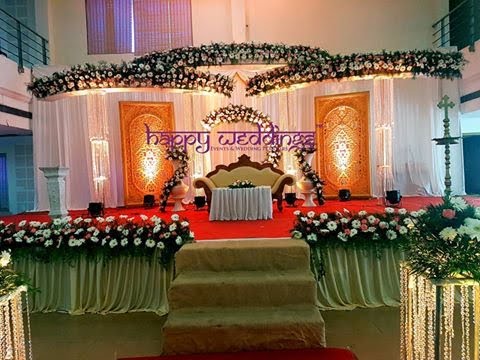 Christian wedding decoration in Trivandrum