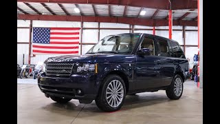 Video Thumbnail for 2012 Land Rover Range Rover HSE
