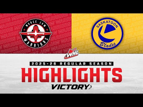 Moose Jaw Warriors at Saskatoon Blades 10/17 | WHL Highlights 2025-26