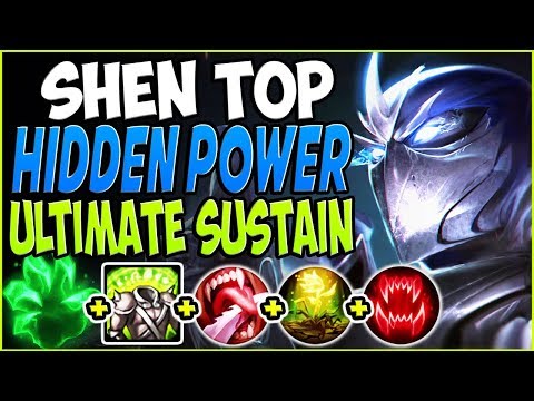 SHEN TOP LANE HIDDEN POWER 🔥 ULTIMATE SUSTAIN BUILD 🔥 TOP Shen Season 9 Gameplay League of Legends