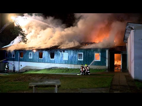 Feuer in Flüchtlingsunterkunft - Quarantänestation abgebrannt