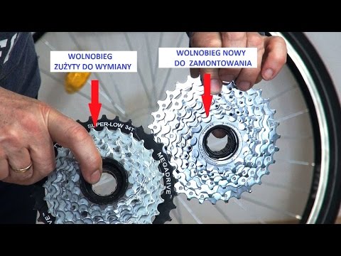 Jak wymienić WOLNOBIEG rowerowy z zębatkami i czym się różni od kasety