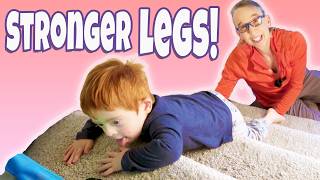 Not Walking Yet? Stairs Really Strengthen Legs 👨🏻🦰👣 | Down Syndrome PT #116