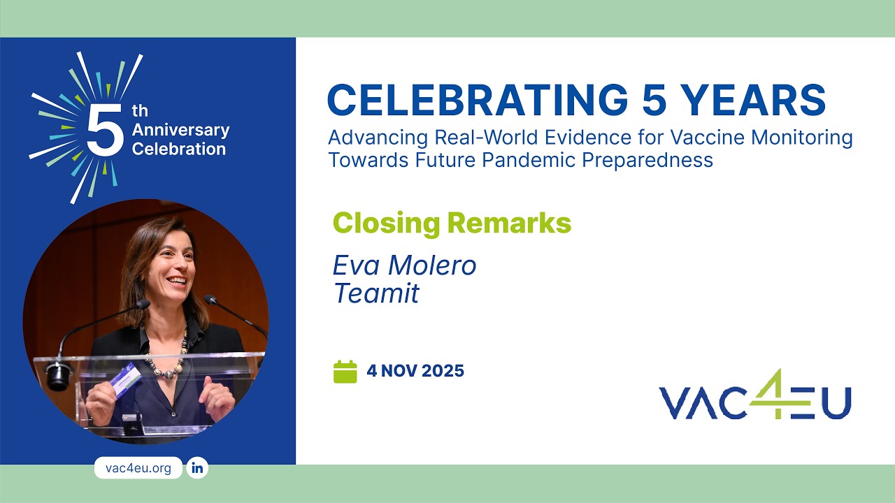 Closing Remarks from Eva Molero | VAC4EU 5th Anniversary Symposium