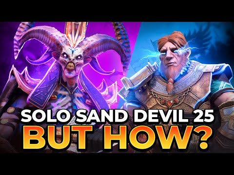 Gnut Can Solo Sand Devil 25 but How? Test Server Raid: Shadow Legends