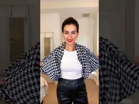 DIY OPEN CARDIGAN WITH A SCARF | Doranellys Patton #fashionhacks #shorts #diy #scarf