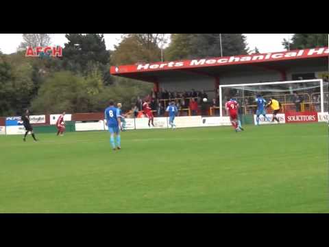 Hemel Hempstead 3 AFC Hornchurch 2 - FA Trophy (19 Oct 13) - Hutton goal