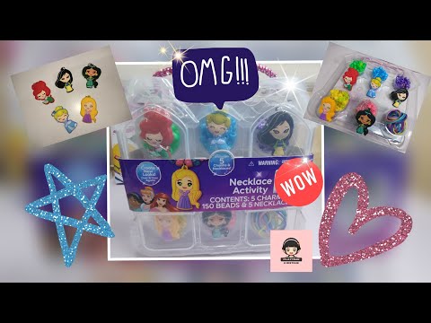 DISNEY PRINCESS NECKLACE ACTIVITY - Learn How to Make These SUPER Cute Jewelry Pieces
