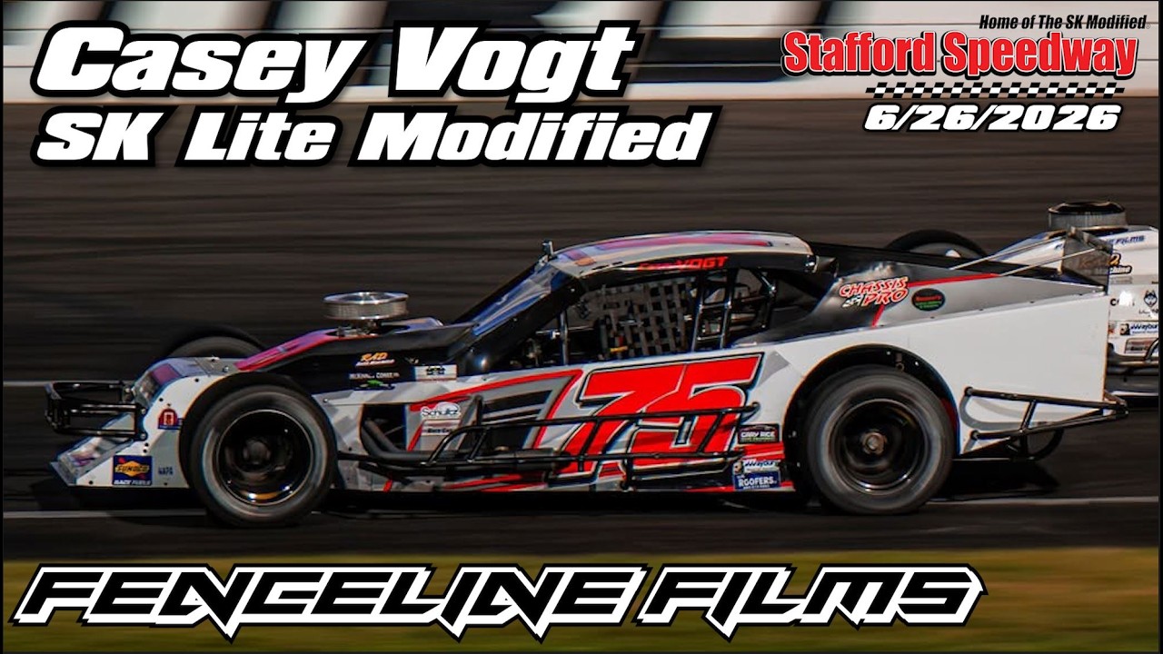 Casey Vogt at SK Lite Modified at Stafford Speedway