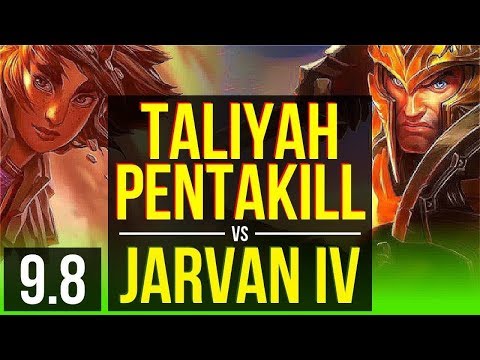 Climb the ladder as TALIYAH vs JARVAN IV (JUNGLE) | Pentakill, KDA 23/1/8 | Korea Diamond | v9.8