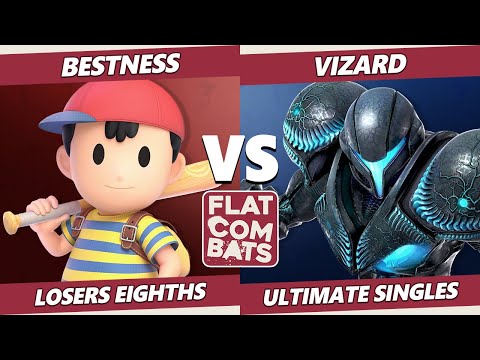 Flat Combats 5 Losers Top 8 - Vizard (Dark Samus) Vs. BestNess (Ness) SSBU Smash Ultimate