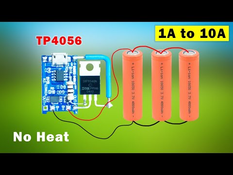 TP4056 Module modification using one MOSFET, 1A to 10A boost
