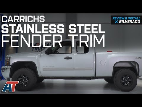 2007-2013 Silverado 1500 Carrichs Matte Black Stainless Steel Fender Trim Review & Install