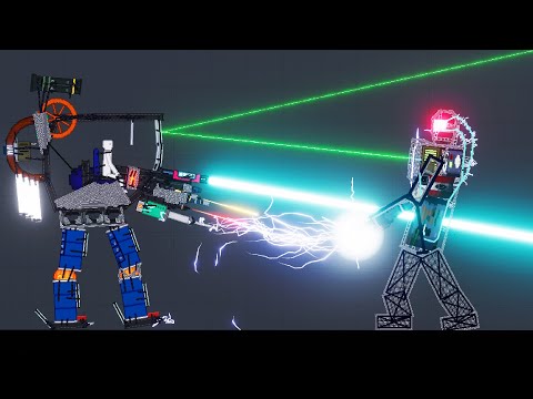 Super Giant Mechs Fighting Each Other In People Playground Vol.3