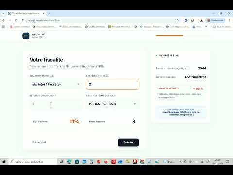 Retraite TNS : démo outil et simulation