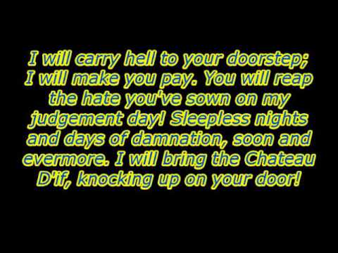 Monte Cristo (Thomas Borchert) - "Hell To Your Doorstep" (Unofficial Lyric Video)