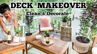 DIY BACK DECK MAKEOVER ON A BUDGET | SUMMER 2021#homedecor #diy #backdeck