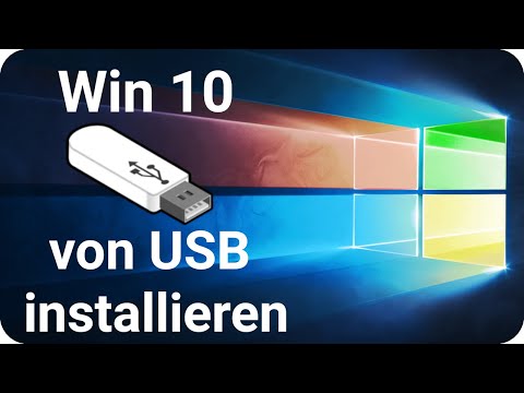 Reinstall Windows 10 from USB stick without CD