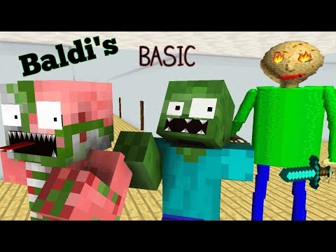 Monster School: BALDI'S BASIC CHALLENGE - Minecraft Animations