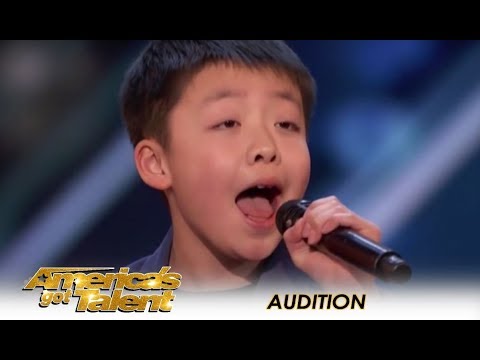 Jeffrey Li: 12-Year-Old Child STAR Sings You Raise Me Up on America's Got Talent!