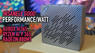 Crazy Performance Per Watt: Chuwin AuBox Ai365 Mini PC | AMD Ryzen AI 9 365, Radeon 880M