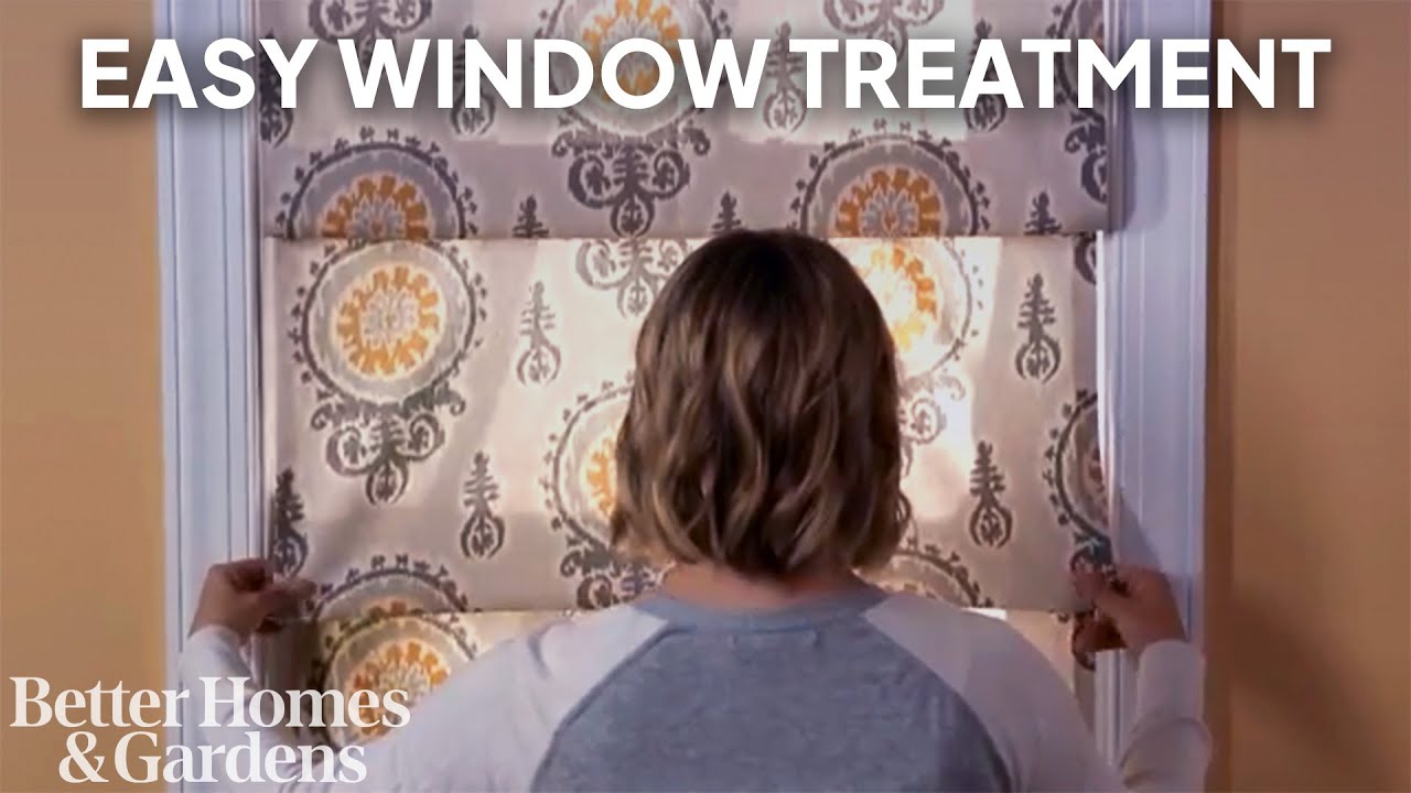 Easiest DIY Window Treatment | How to Make a Roman Shade at Home