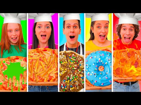 MANGIAMO SOLO PIZZA DI UN COLORE PER 24 ORE CON I NOSTRI AMICI CHALLENGE!!