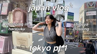 JAPAN VLOG: TOKYO pt.1 | shopping in harajuku, shibuya crossing, good food