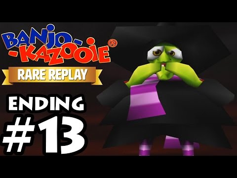 Rare Replay: Banjo-Kazooie - Ending - Gruntilda Bossbattle - 100% Gameplay Walkthrough Part 13