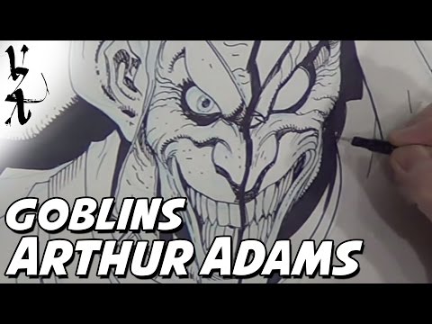 Arthur Adams drawing Green Goblin / Hobgoblin