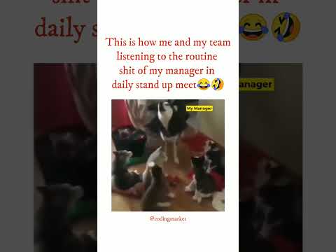 listening to d routine things of our manager in standup meetings🤣#office #sick #coders #viral#shorts