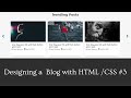 Designing a horizontal carousel with Slick JS | Designing a Blog website HTML and CSS Designing a horizontal carousel with Slick JS | Designing a Blog website HTML and CSS
