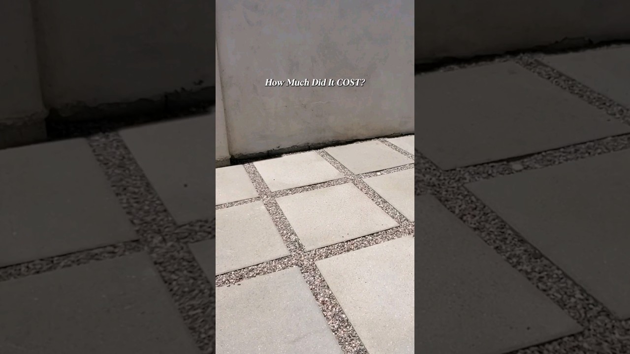DIY Patio Pavers ~ How much $$ #diyprojects #outdoorprojects  #patiopaver
