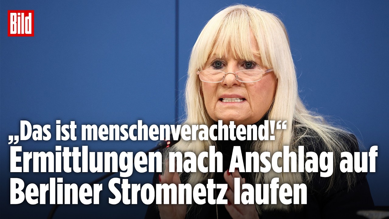 BERLIN: Nach Anschlag auf Stromnetz! „Das ist menschenverachtend!“ Ermittlungen laufen!