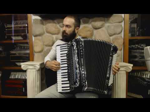 4028 - Black Decorated Bugari Champion C Piano Accordion LMMM 41 120 $4999