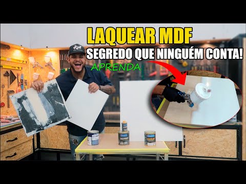 Learn step-by-step how to lacquer MDF and furniture with lacquer paint - the secret nobody tells ...