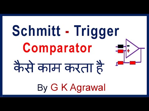 How Schmitt Trigger works, in Hindi | Voltage comparator circuit Video