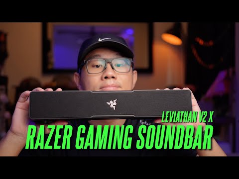 Razer Leviathan V2 X PC Soundbar with Full-Range Drivers - Compact Design - Chroma RGB - USB Type C Power and Audio Delivery - Bluetooth 5.0 - for PC, Laptop, Smartphones, Tablets & Nintendo Switch video review thumbnail