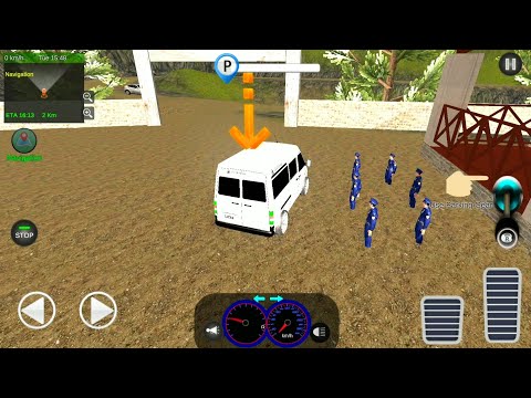 Offroad Police Van Drive : Transporter Sim 2020 - Gameplay