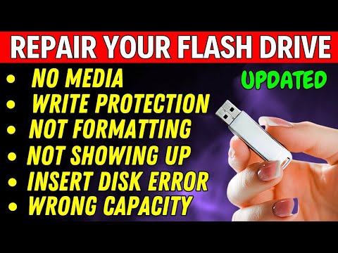 How To Fix USB Drive No Media Problem || How To Fix 0 Bytes Flash Drive (UPDATED)