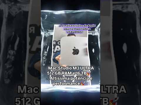 ✔️ Mac Studio,o mais poderoso de todos os tempos, 512 GB RAM e 16 TB #macstudiom3ultra