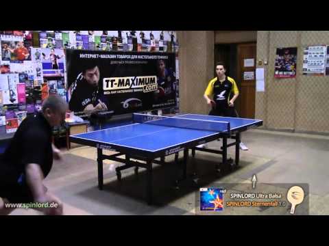 SPINLORD Sternenfall 1.0 mm BH aggressive pushing on SPINLORD Ultra Balsa and SPINLORD Defender