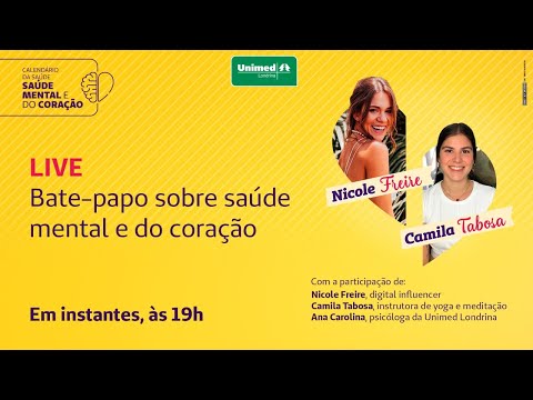 Bate-papo sobre saúde mental e do coração